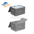 Multi-fonction waterproof eco cube non woven foldable toy clothes  storage boxes with lids